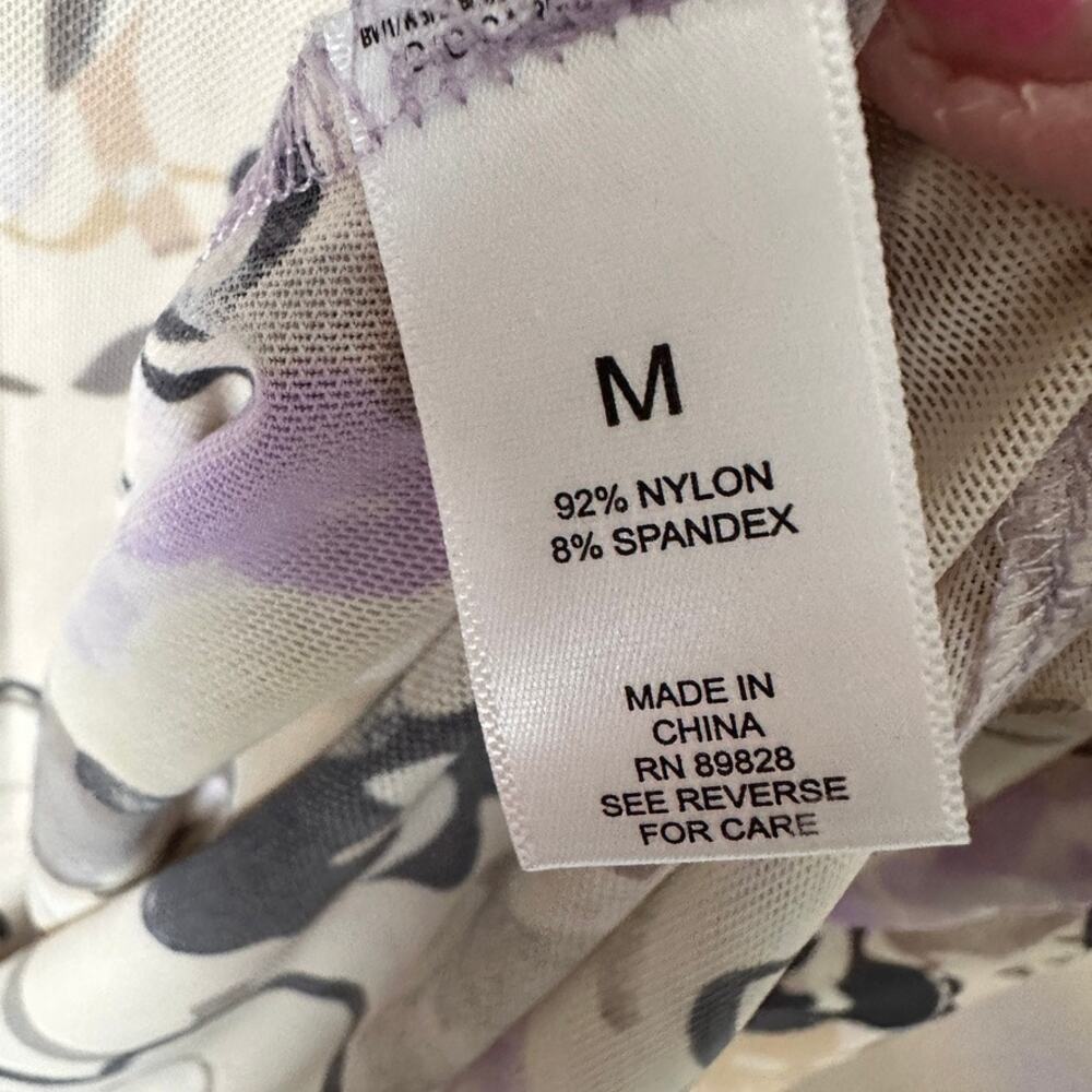 LOGO Lori Goldstein Beach To Street Sheer Mesh Hooded Cardigan Coverup MEDIUM - Picture 7 of 11